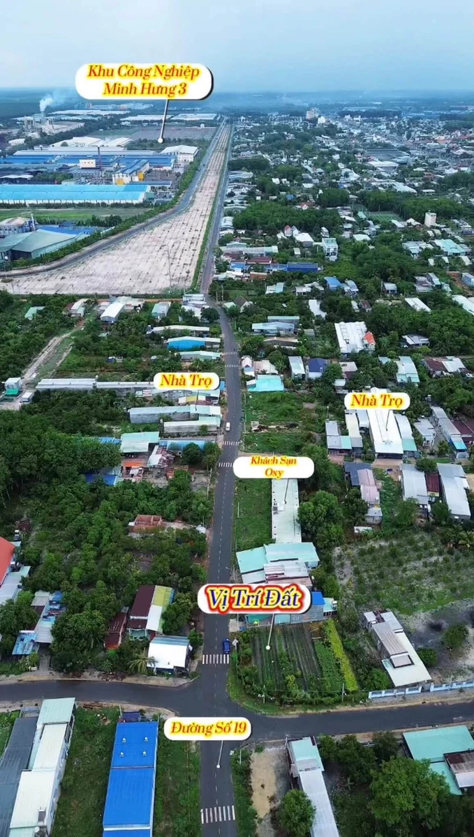 Bán 2 lô đất mặt tiền 6m x 37m, 100m² giá 1 tỷ 1 Minh Hưng - Ảnh 1