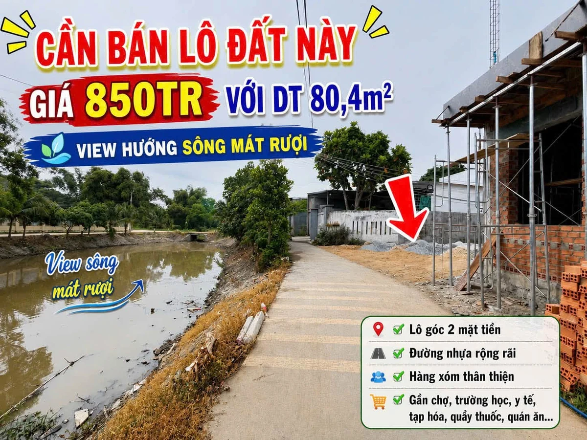 Bán đất góc 2 mặt tiền 80.4m² Diên Điền 850 triệu - Ảnh thu nhỏ 3