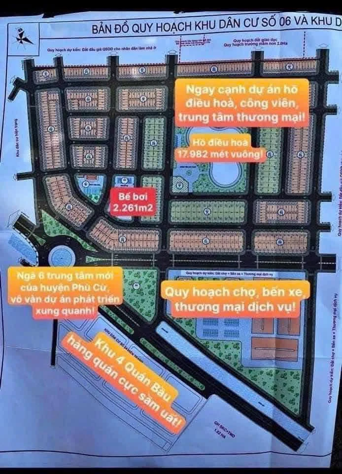 Bán đất kinh doanh 100m² mặt tiền 5m Ngã Sáu Phù Cừ - Ảnh thu nhỏ 2