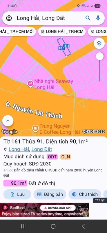 Bán lô đất 70m² Seaway Long Hải gần biển