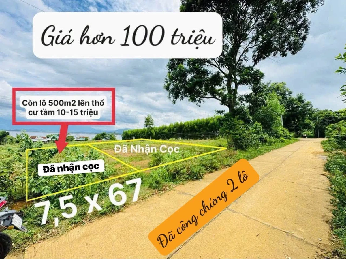 Bán đất view hồ 500m² Đức Bình, giá 135 triệu - Ảnh thu nhỏ 3