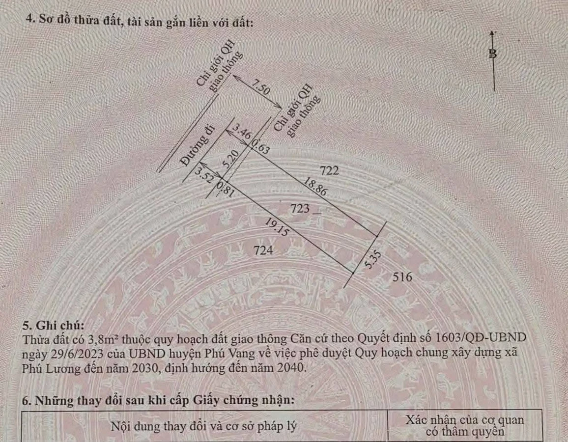 Bán đất nền Văn Giang Huế 100m2 giá 3 tỷ - Ảnh thu nhỏ 3