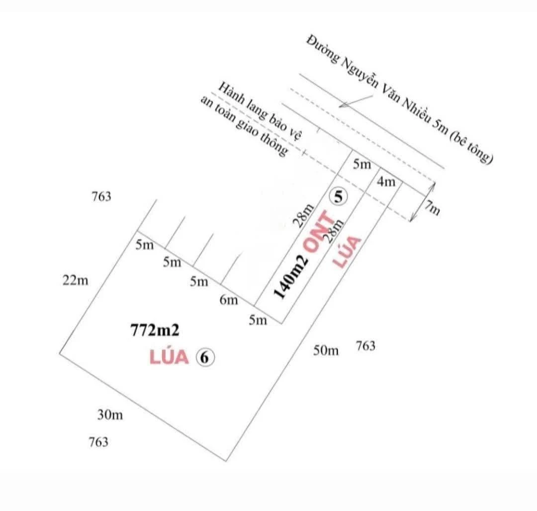 Bán đất 912m² xây nhà vườn Tân Trụ Long An 1.2 tỷ - Ảnh 1