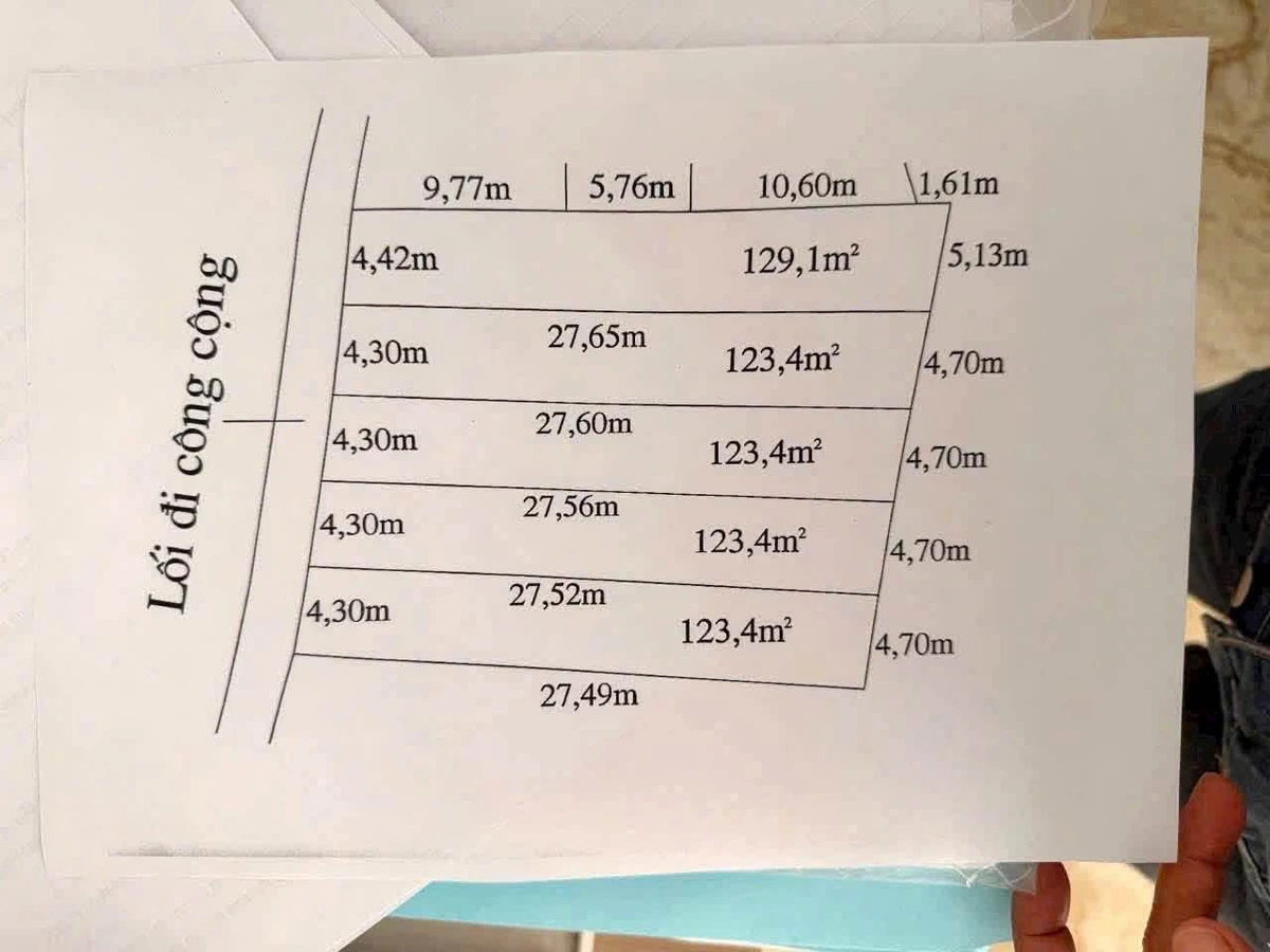 Bán 5 lô đất thổ cư Mỹ Lộc Tây Ninh 123-129m2 giá 1 tỷ 90 triệu - Ảnh thu nhỏ 5