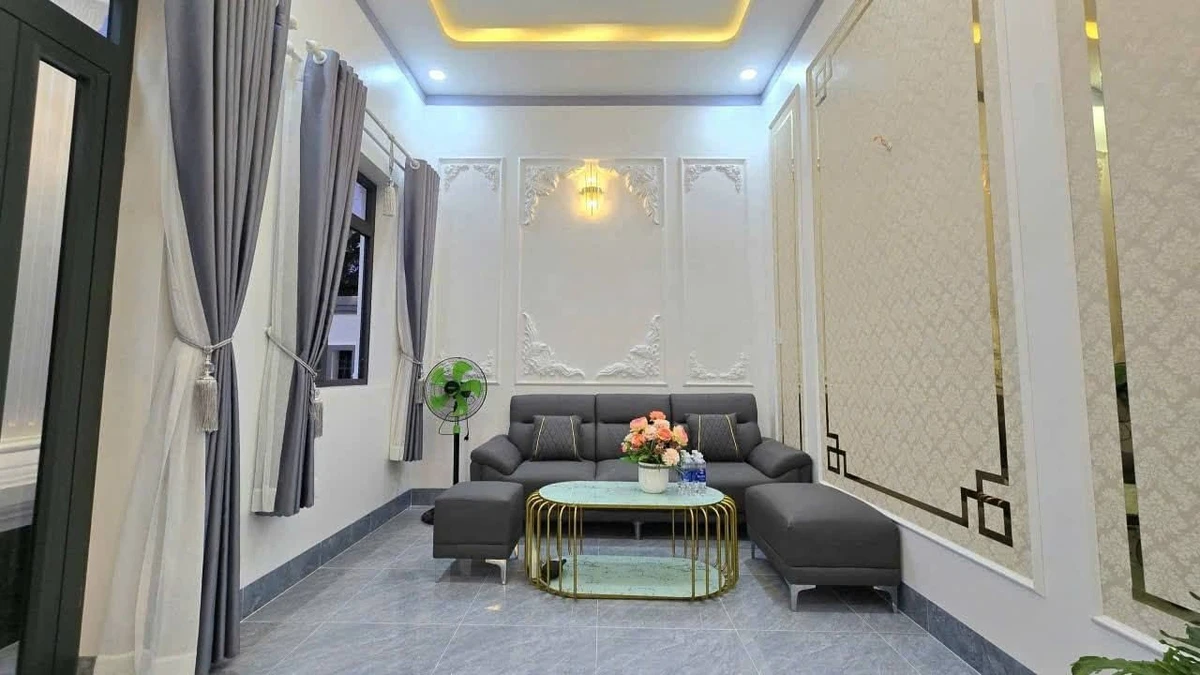 Bán nhà mới tân cổ điển 100m² 2PN gần Chợ Hữu Định Nhà Bè - Ảnh thu nhỏ 4