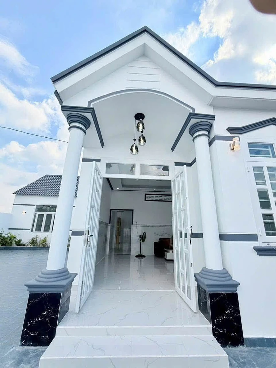Bán nhà cấp 4 mái Thái 396m2 đất thổ cư, sân vườn, tại xã Phước Lâm, Cần Giuộc, Long An - Ảnh 1
