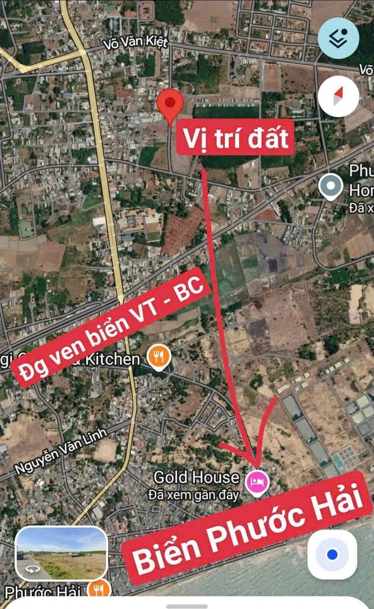 Bán đất gần biển Phước Hải 5.337m2, 15 tỷ - Ảnh 1