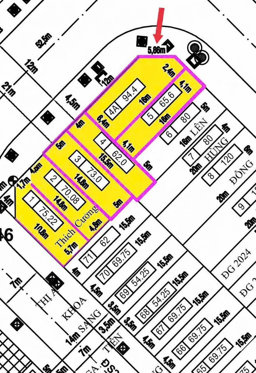 Bán lô đất mặt tiền 95m² Huỳnh Tấn Phát, Quy Nhơn - Ảnh thu nhỏ 2