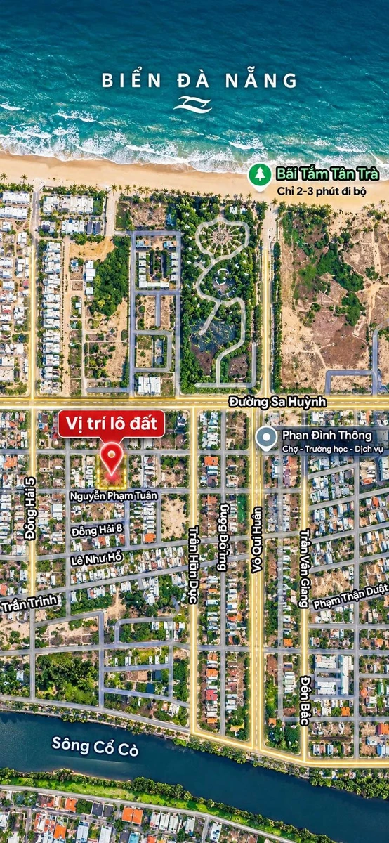 Bán villa 2 tầng gần biển Tân Trà 140m² Đà Nẵng - Ảnh thu nhỏ 3