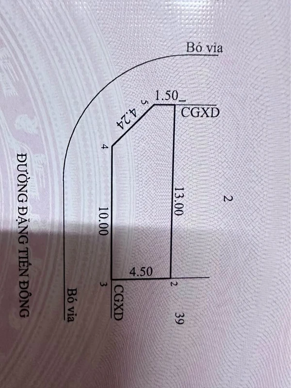 Bán lô góc 2 mặt tiền 54m² Quy Nhơn giá 3 tỷ 250