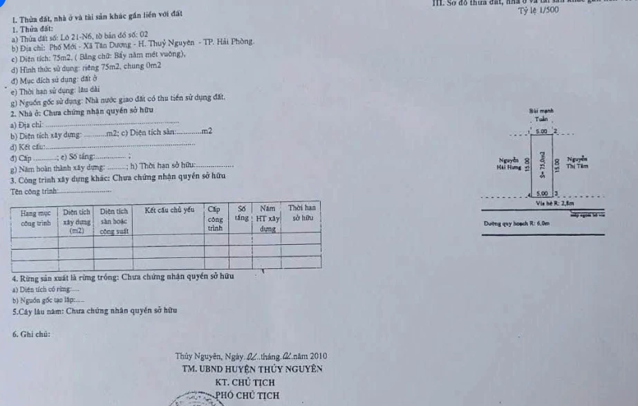 Bán nhà 3 tầng 75m² Tân Dương Thủy Nguyên Hải Phòng - Ảnh thu nhỏ 5
