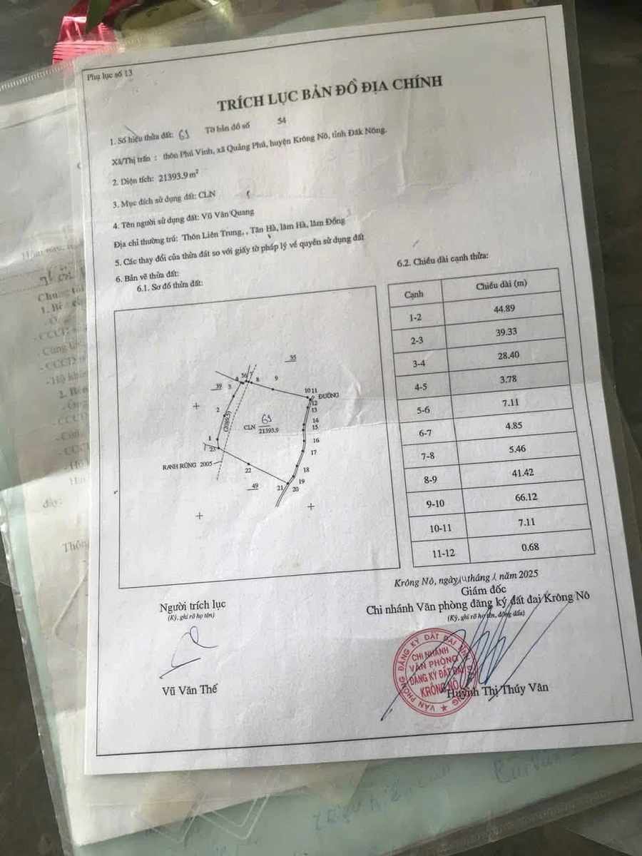 Bán đất Quảng Phú Lâm Đồng 2.2 ha giá 2.5 tỷ - Ảnh 1