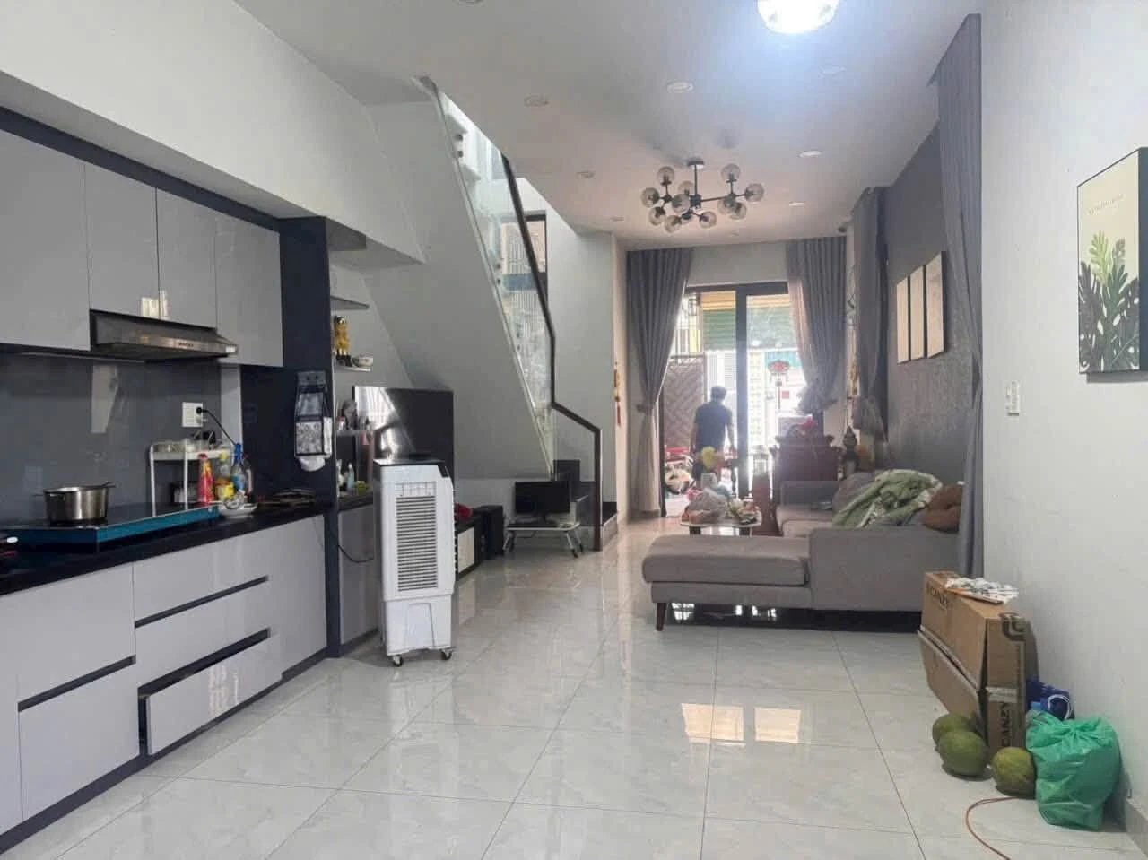 Cho thuê nhà 1 trệt 1 lầu full nội thất 6,5x16m đường Huỳnh Văn Lũy, Phú Lợi - Ảnh 1