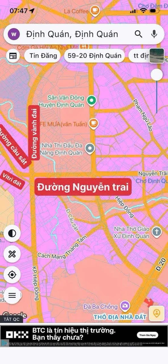 Bán đất Định Quán 150m² 550 triệu, sổ hồng riêng - Ảnh thu nhỏ 2