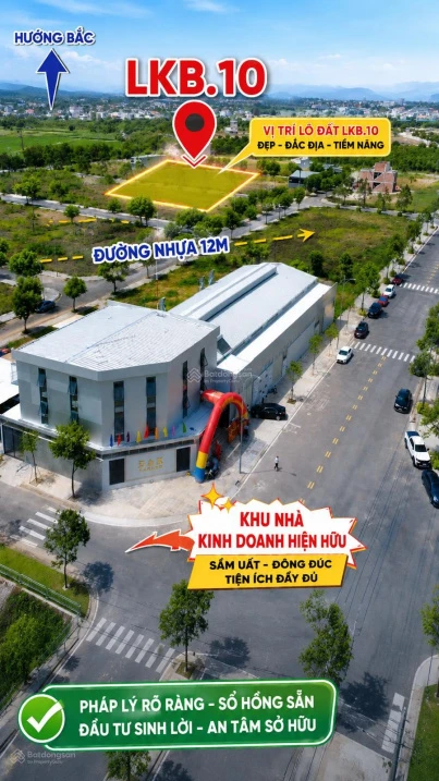 Em cần bán Lô đất LKB.10 tại Khu dịch vụ hỗn hợp VSIP Quảng Ngãi Giá 1,2 tỷ chiết khấu 50 triệu