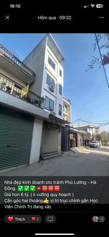 Bán nhà 5 tầng lô góc Phú Lương 30m² 5,5 tỷ