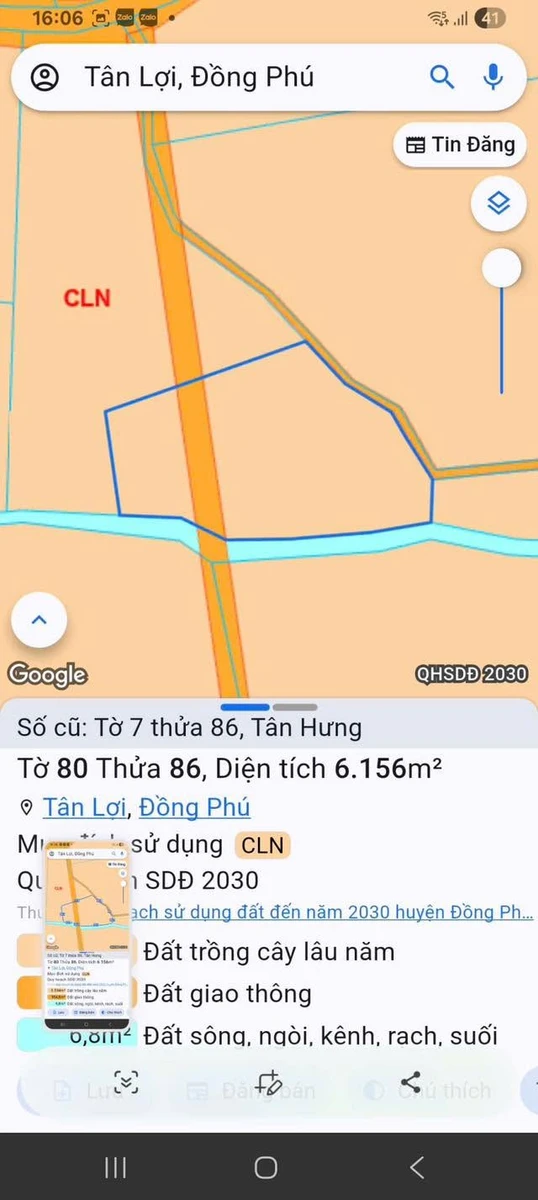 Bán vườn sầu riêng 6156m2 Đồng Phú Đồng Nai 1.6 tỷ - Ảnh thu nhỏ 4