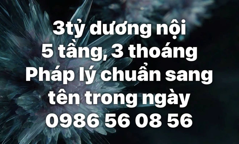 Bán nhà 31m² 5 tầng Dương Nội Hà Đông 3 tỷ