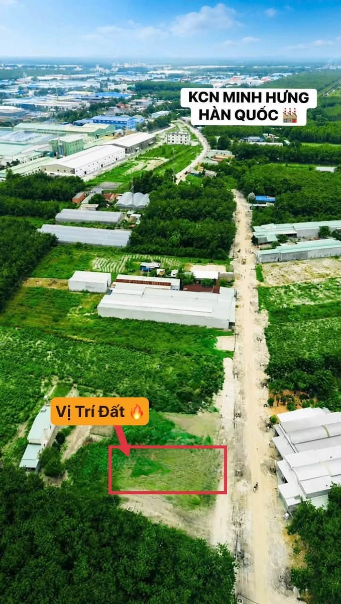 Bán đất 100m2 mặt tiền 6m Đường 24 Minh Hưng 750 triệu - Ảnh 1