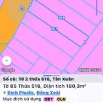 Bán đất 180m² Tân Xuân Bình Chánh giá 900 triệu - Ảnh thu nhỏ 1