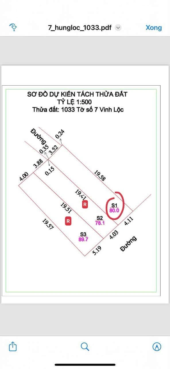 Bán 80m2 đất ngõ Trần Khánh Dư, Phường Vinh Lộc, Nghệ An 1,28 tỷ - Ảnh 1