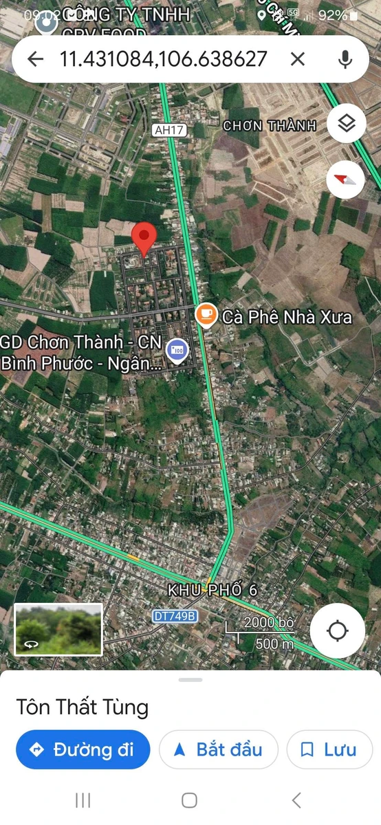 Bán đất 9x22 (198m²) thổ cư 100%, Chơn Thành, Bình Phước - Ảnh thu nhỏ 5