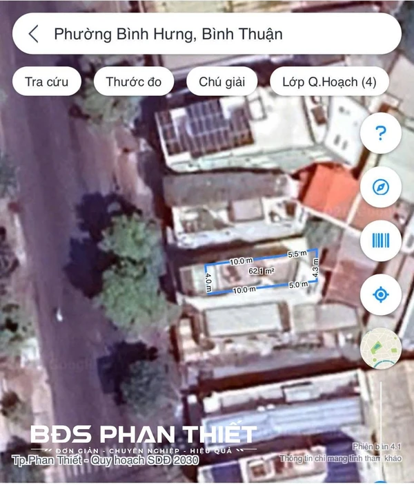 Bán đất 2 mặt tiền Trần Hưng Đạo Phan Thiết 62m2
