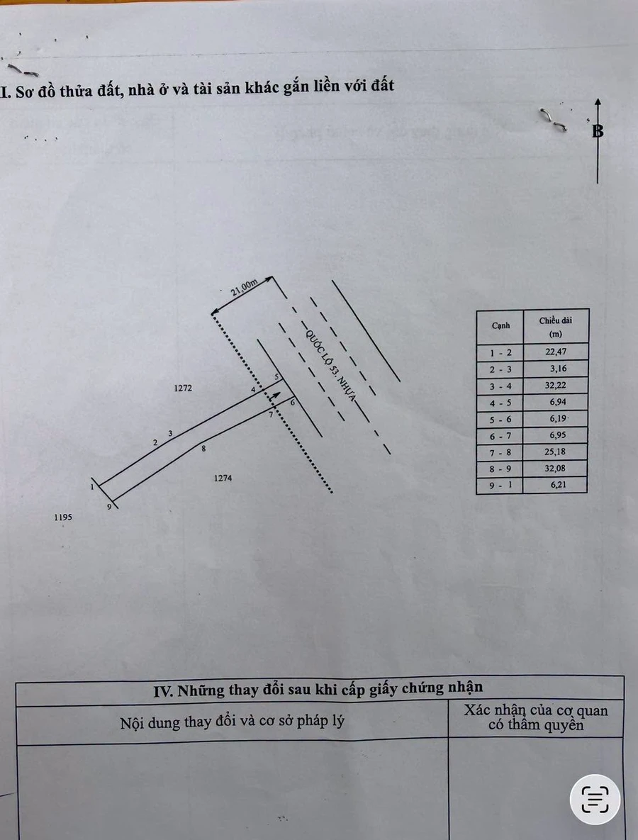Bán đất mặt tiền Quốc Lộ 53 Trà Vinh 397 m2, 1.8 tỷ - Ảnh 1