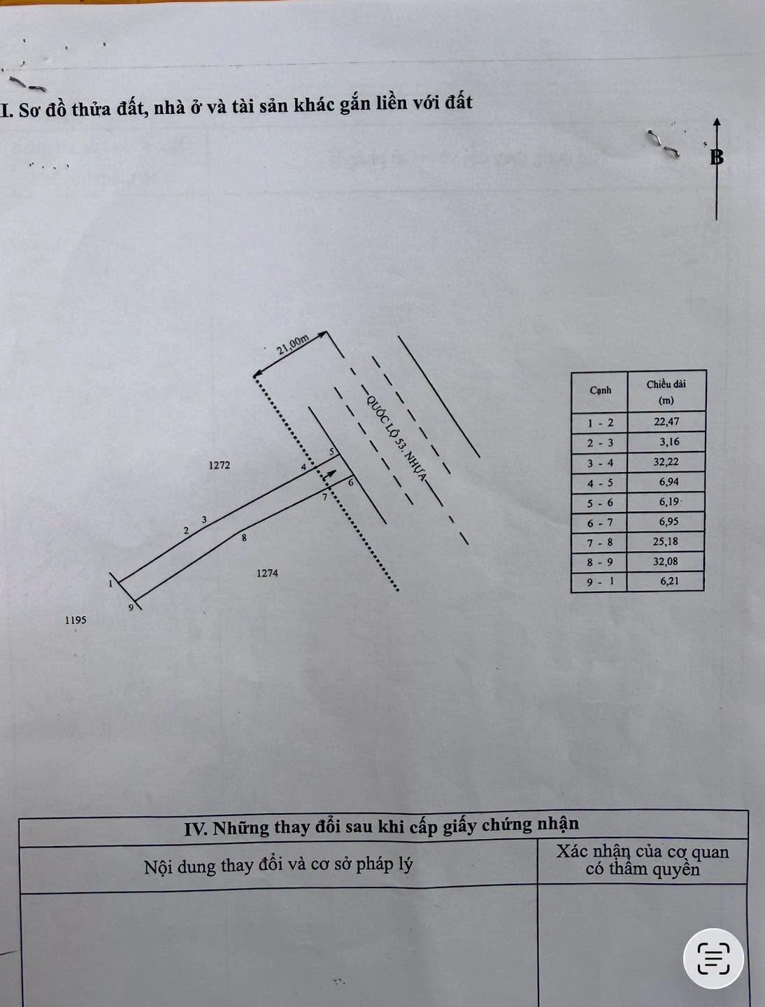 Bán đất mặt tiền Quốc Lộ 53 Trà Vinh 397 m2, 1.8 tỷ - Ảnh 1