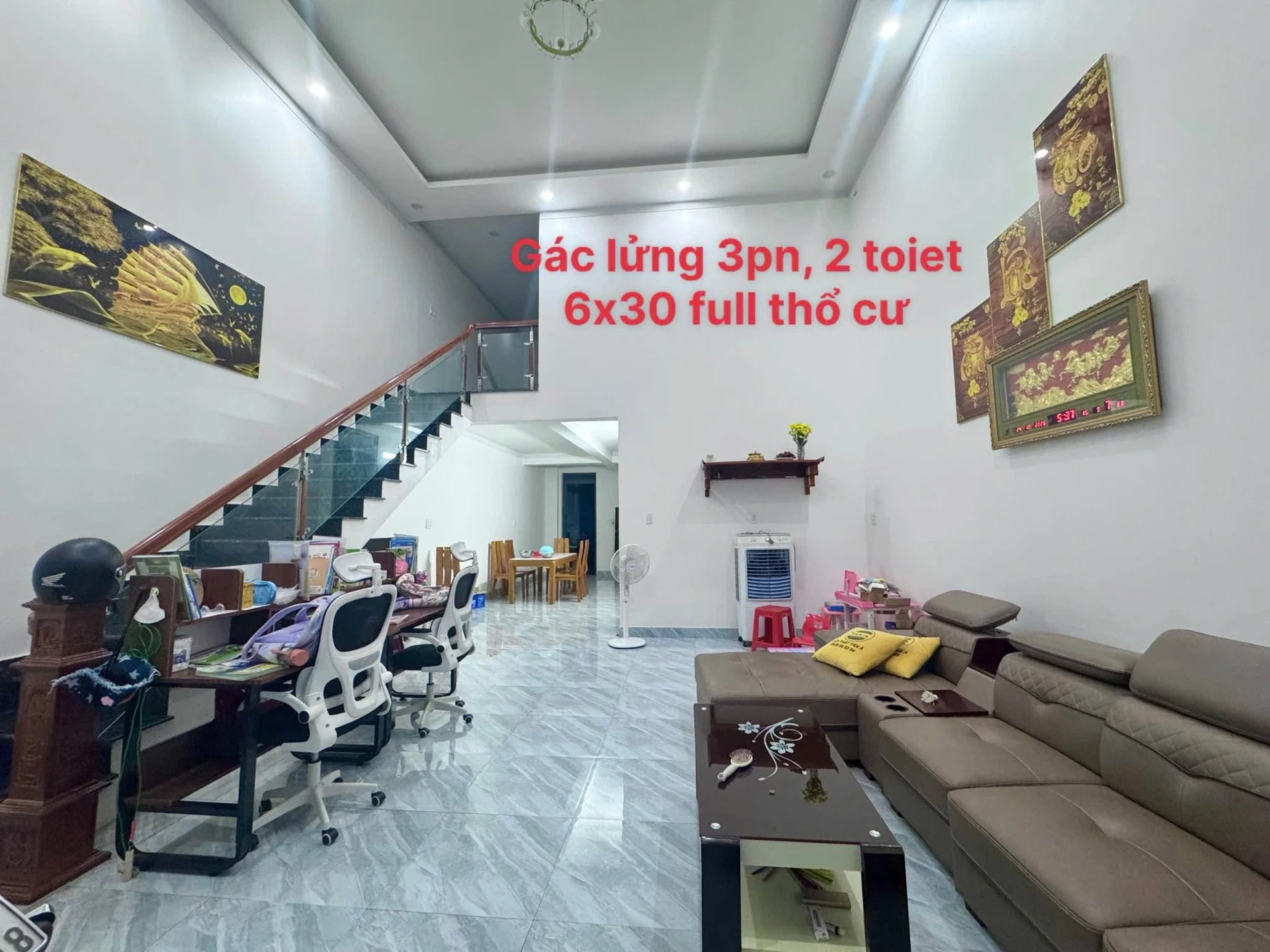 Bán nhà gác lửng Tân Xuân 180m² 3PN full thổ cư - Ảnh 1