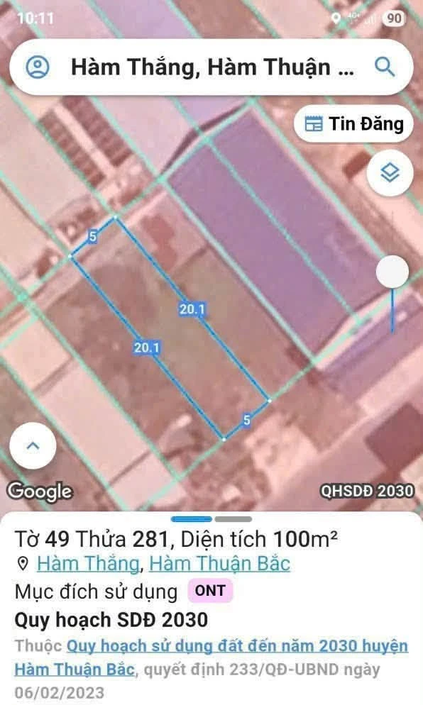 Bán đất thổ cư 100m² KDC Bến Lội Phan Thiết - Ảnh thu nhỏ 2