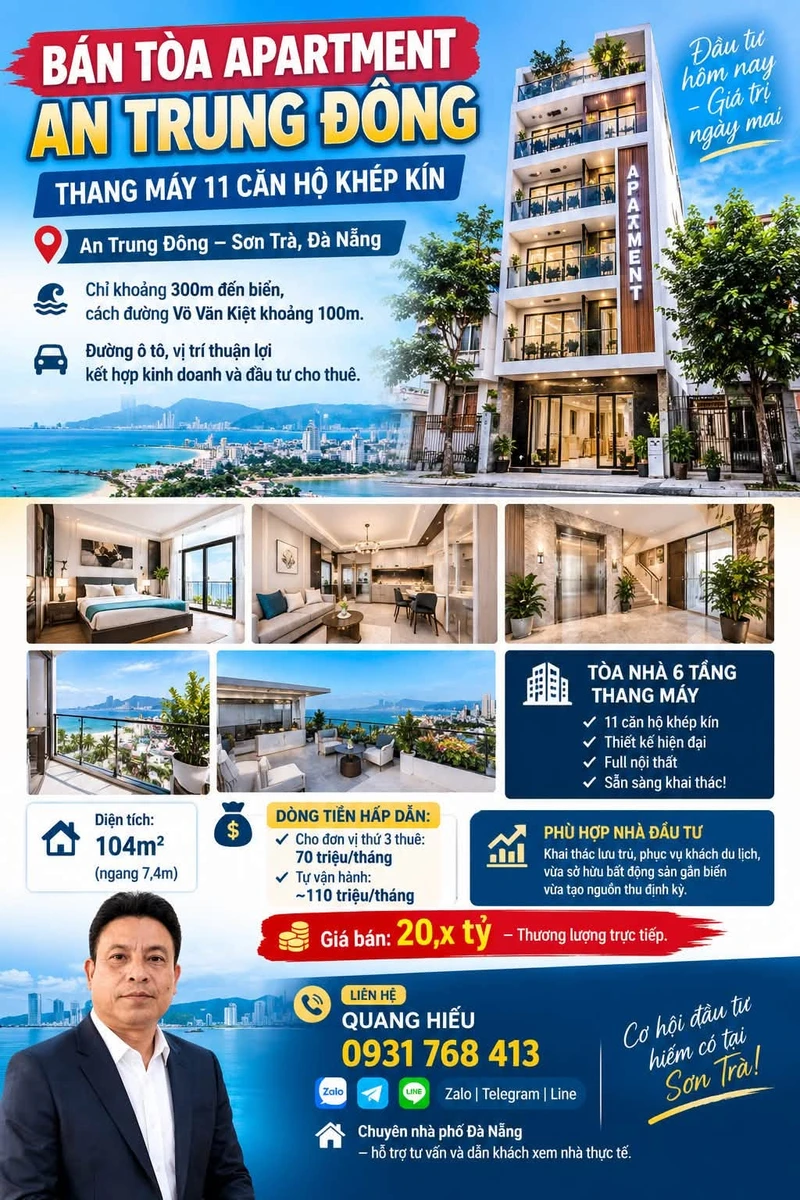 Bán tòa apartment 11 căn hộ Sơn Trà Đà Nẵng, 104m2, 20,5 tỷ - Ảnh thu nhỏ 2