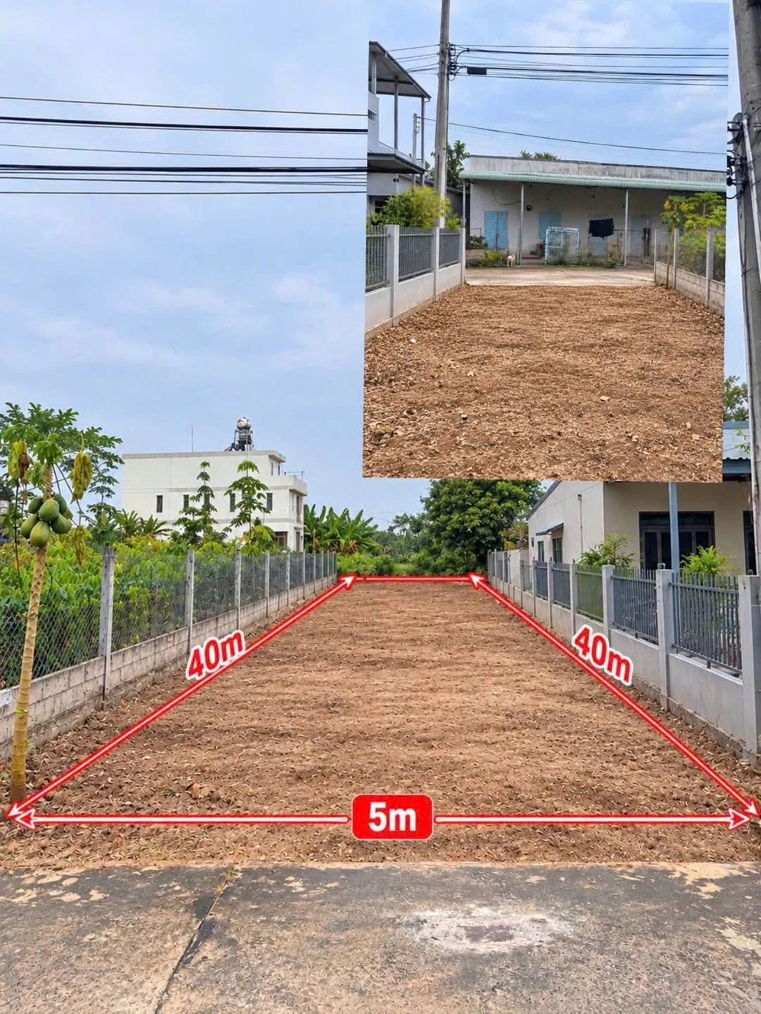 Bán đất thổ cư 230m2 mặt tiền đường 30 Tháng 4, 450 triệu - Ảnh 1