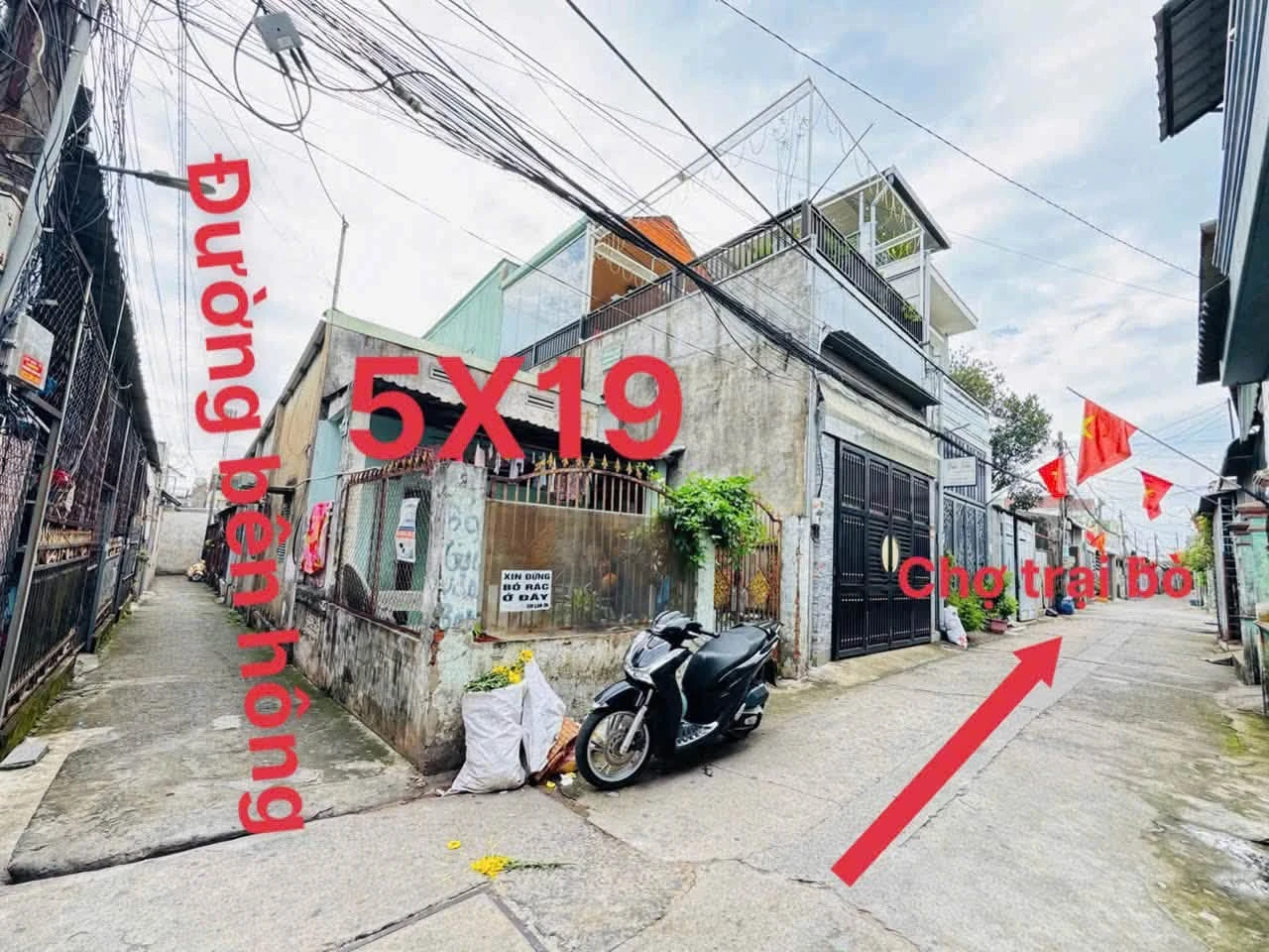 Bán nhà cấp 4 góc 2 mặt tiền 95m² Long Bình - 2,68 tỷ - Ảnh 1