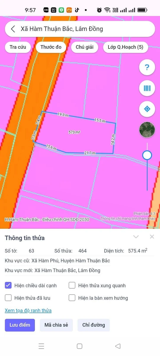 Bán đất mặt tiền 517m² Hàm Phú, Lâm Đồng 349 triệu - Ảnh thu nhỏ 2