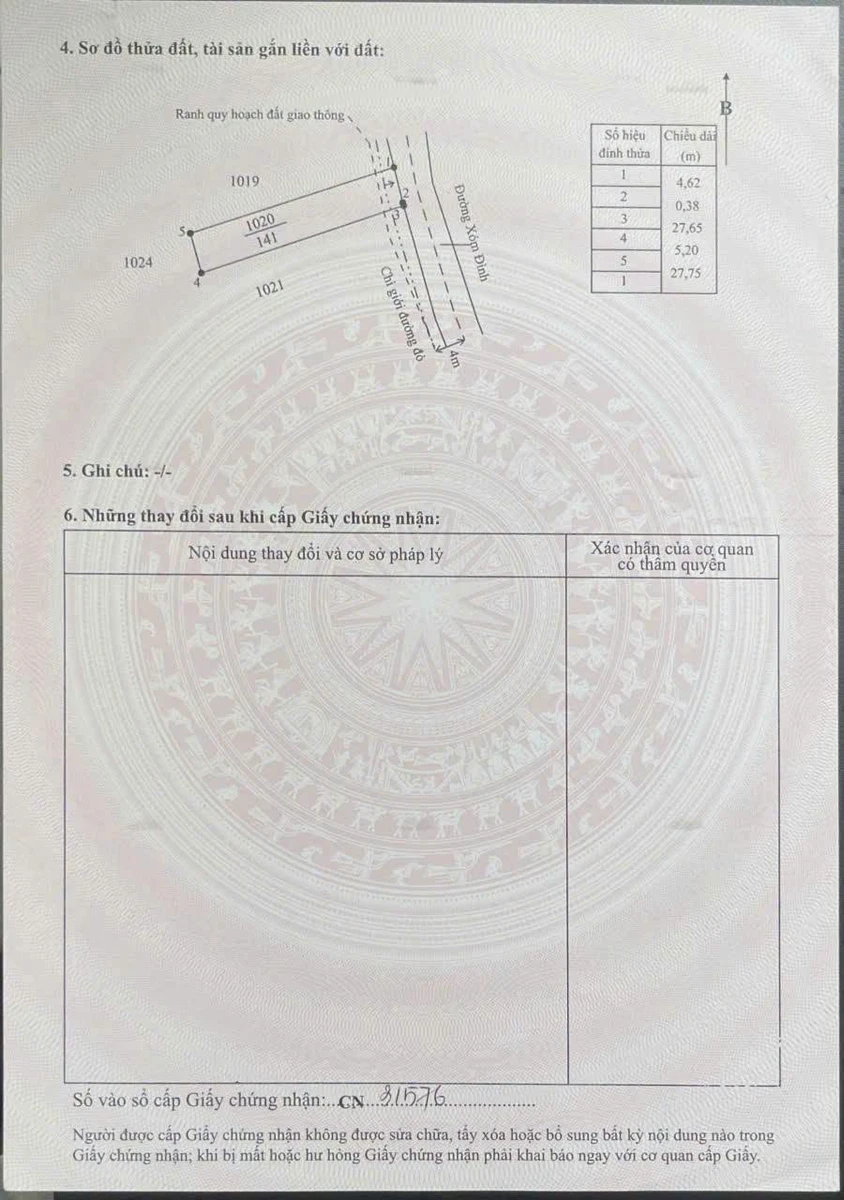 Bán đất thổ cư mặt tiền đường xóm Đình, xã Long Sơn, Cần Đước, Long An, 141m2 giá 799 triệu - Ảnh 1