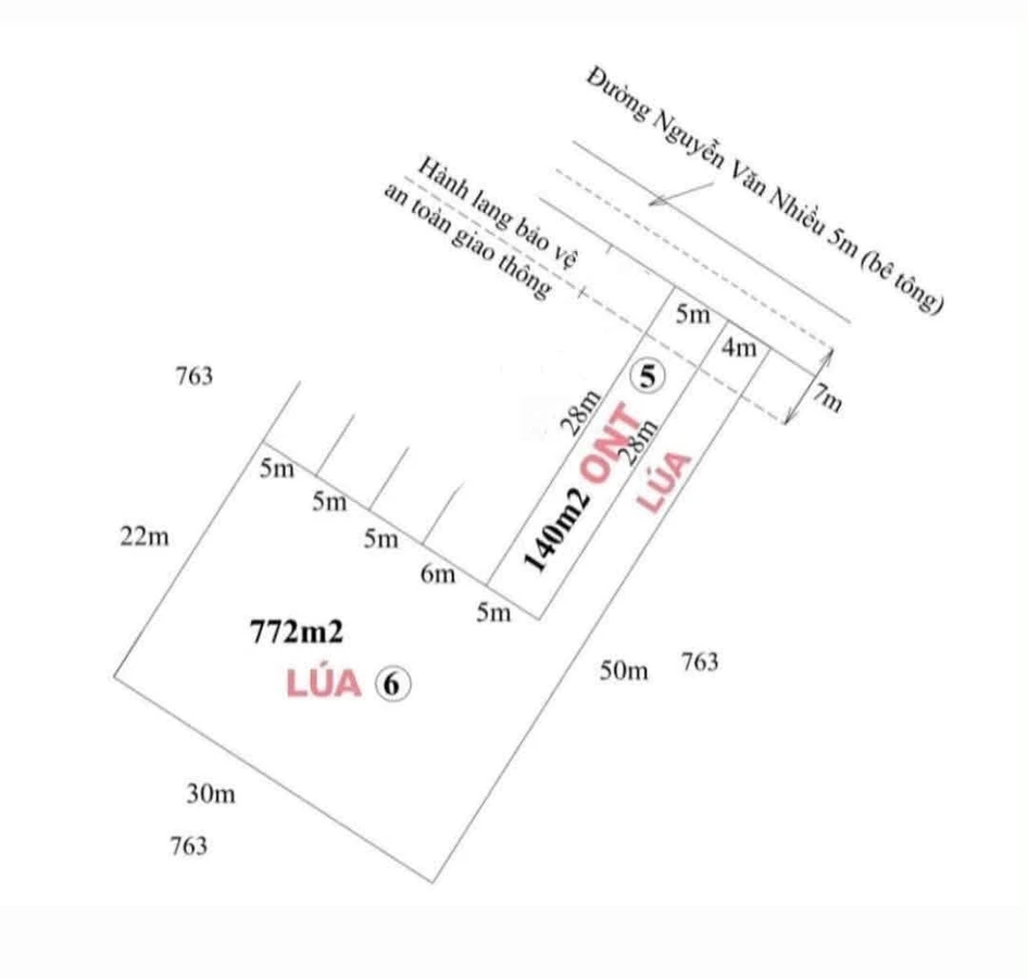 Bán đất mặt tiền Nguyễn Văn Nhiều Tân Trụ 912m2 - Ảnh thu nhỏ 4