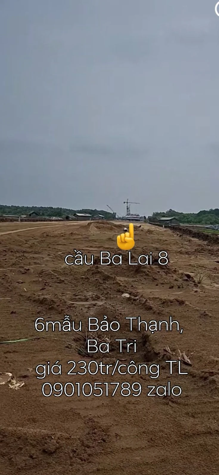Bán 60.000 m² đất gần Cầu Ba Lai 8, Bến Tre - Ảnh 1