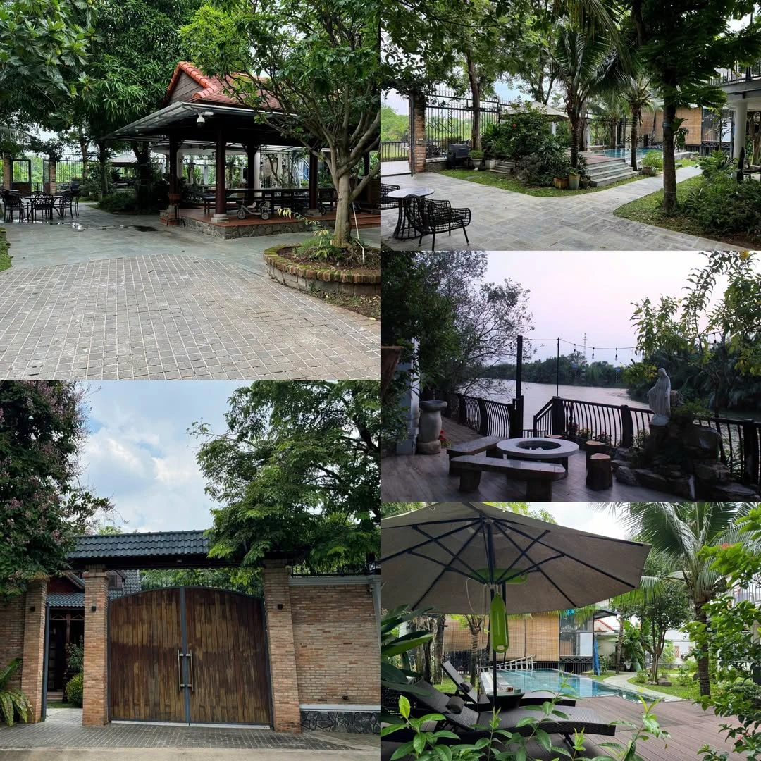 Cho thuê villa sân vườn view sông 2000m2 có hồ bơi, Quận 9, từ 7 triệu/ngày - Ảnh 1