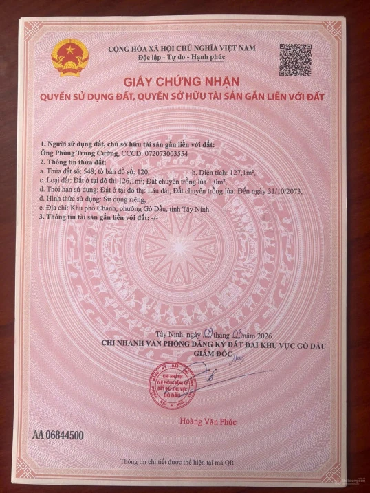 Bán đất đường Gia Bình nhựa ô tô có 126,1m2 thổ cư - Ảnh thu nhỏ 4
