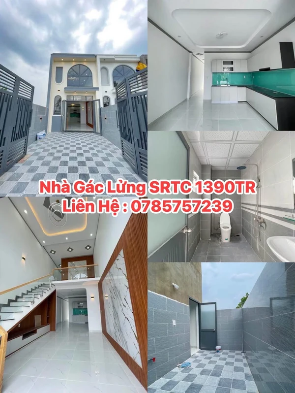 Bán nhà gác lửng 4x24m, 3PN 2WC, sổ riêng thổ cư tại Giang Điền, Đồng Nai giá 1,39 tỷ