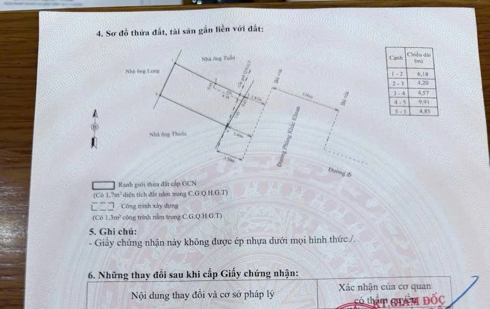 Bán nhà mặt tiền Phùng Khắc Khoang 47m² 3,85 tỷ - Ảnh thu nhỏ 4
