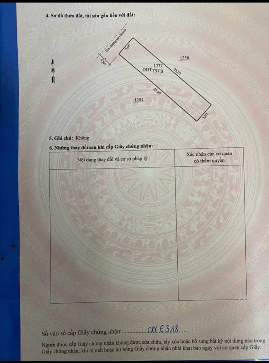 Bán đất mặt bằng 125m² MB 54 Quảng Phú, 1 tỷ 9 - Ảnh thu nhỏ 3