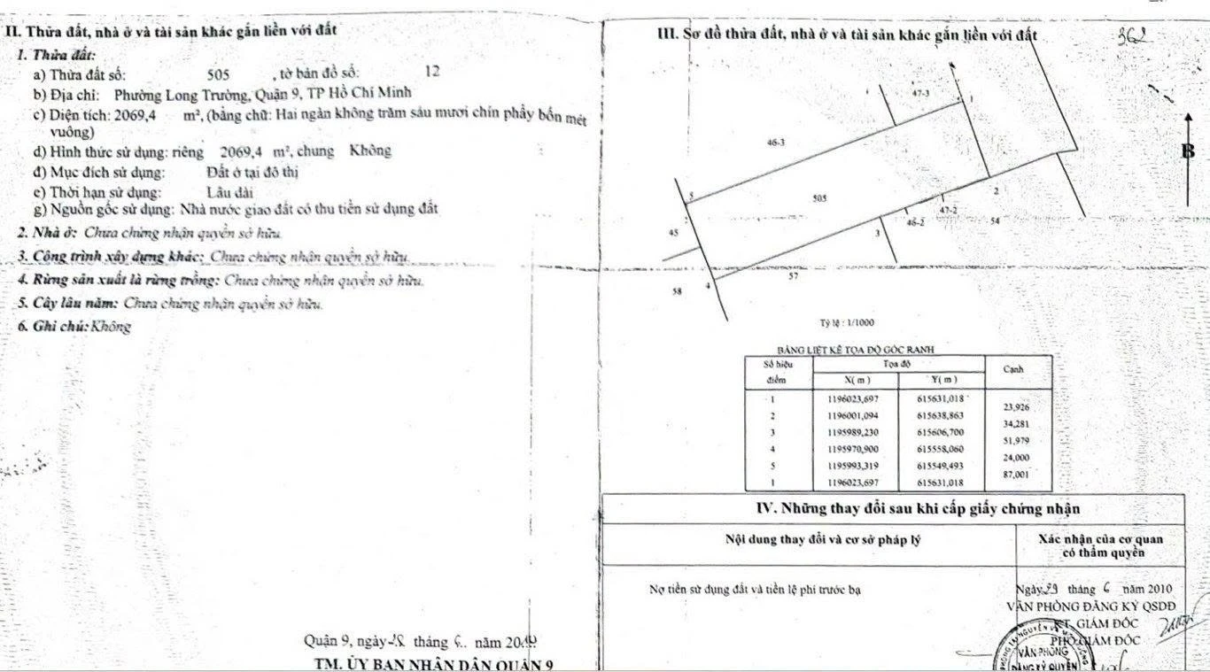 Bán đất 2.068m² full thổ cư Võ Văn Hát, Thủ Đức - Ảnh 1