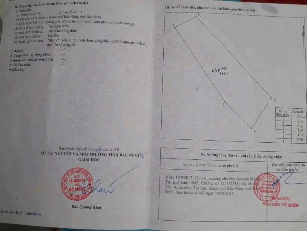 Bán đất 200m² Nam Sơn, KCN Quế Võ, Bắc Ninh - Ảnh thu nhỏ 2