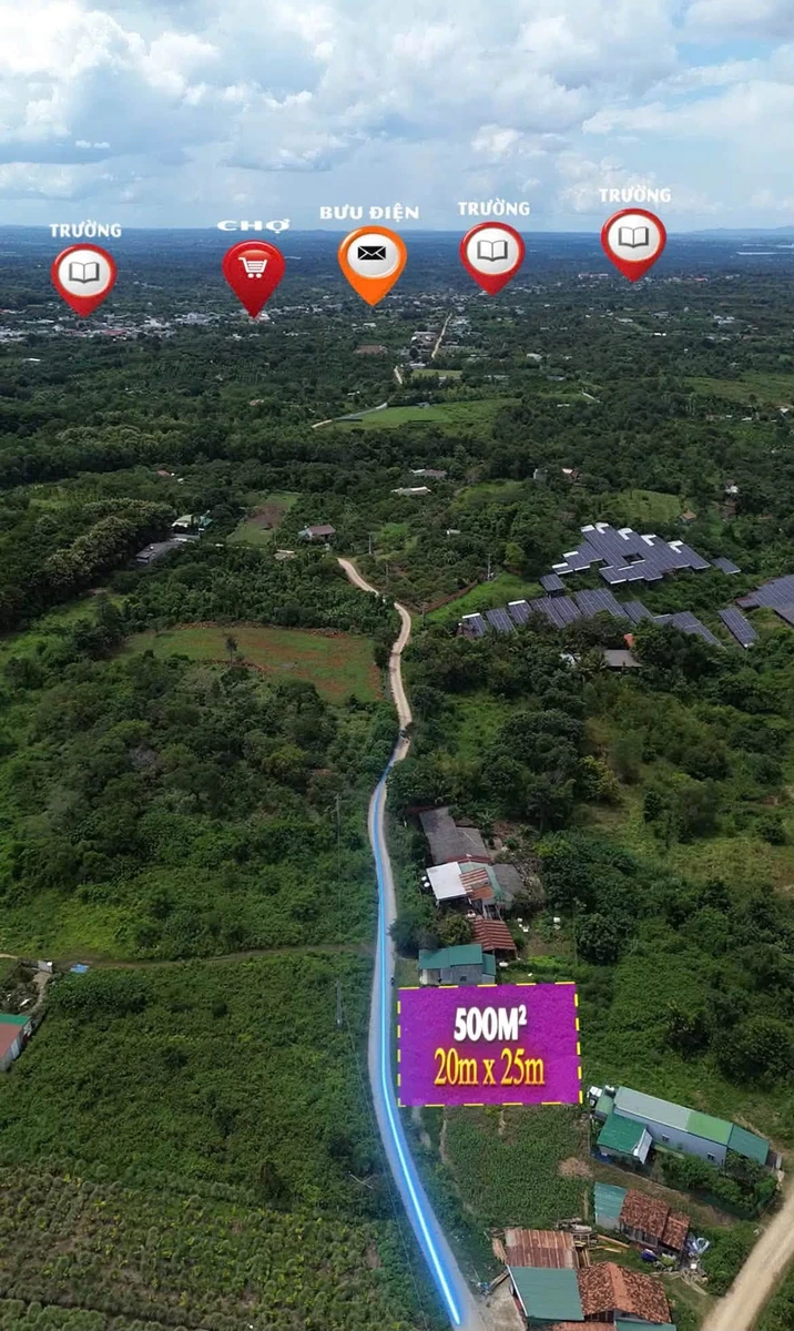 Bán đất vườn 500m² K68 Ea Nuôl Đắk Lắk - Ảnh 1