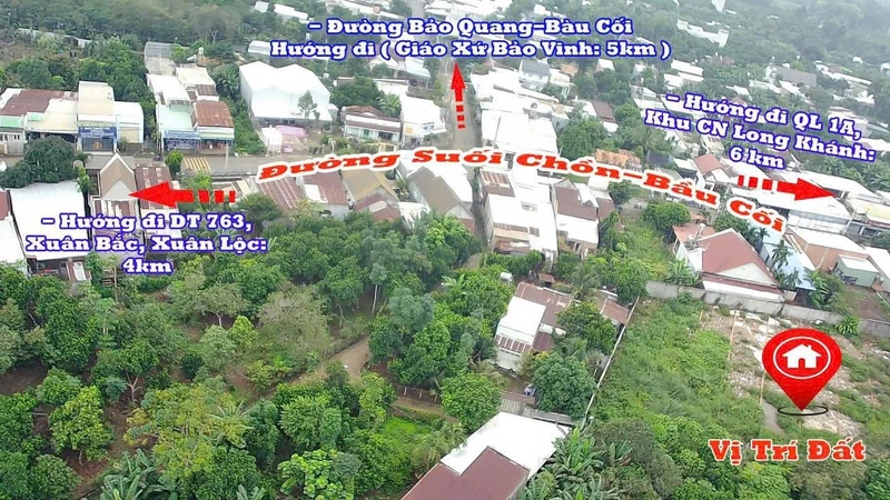 Bán đất ở 201,5m² Khu phố Bầu Cối, Đồng Nai 980 triệu