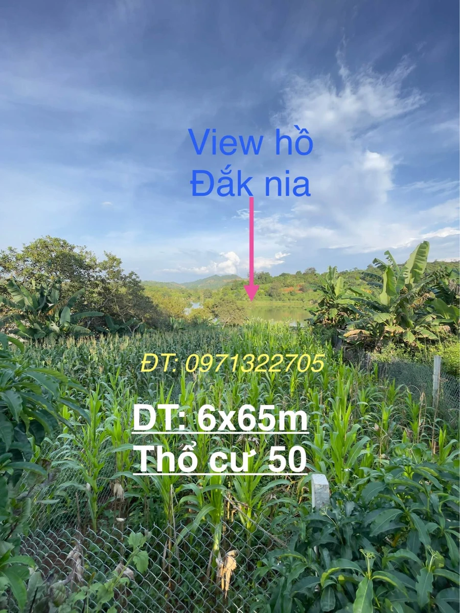 Bán đất 387m² view hồ Đắk Nia, Gia Nghĩa - Ảnh 1