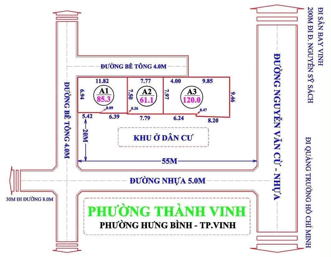 Bán đất ngõ Nguyễn Văn Cừu 85,3m² Hưng Bình - Ảnh 1
