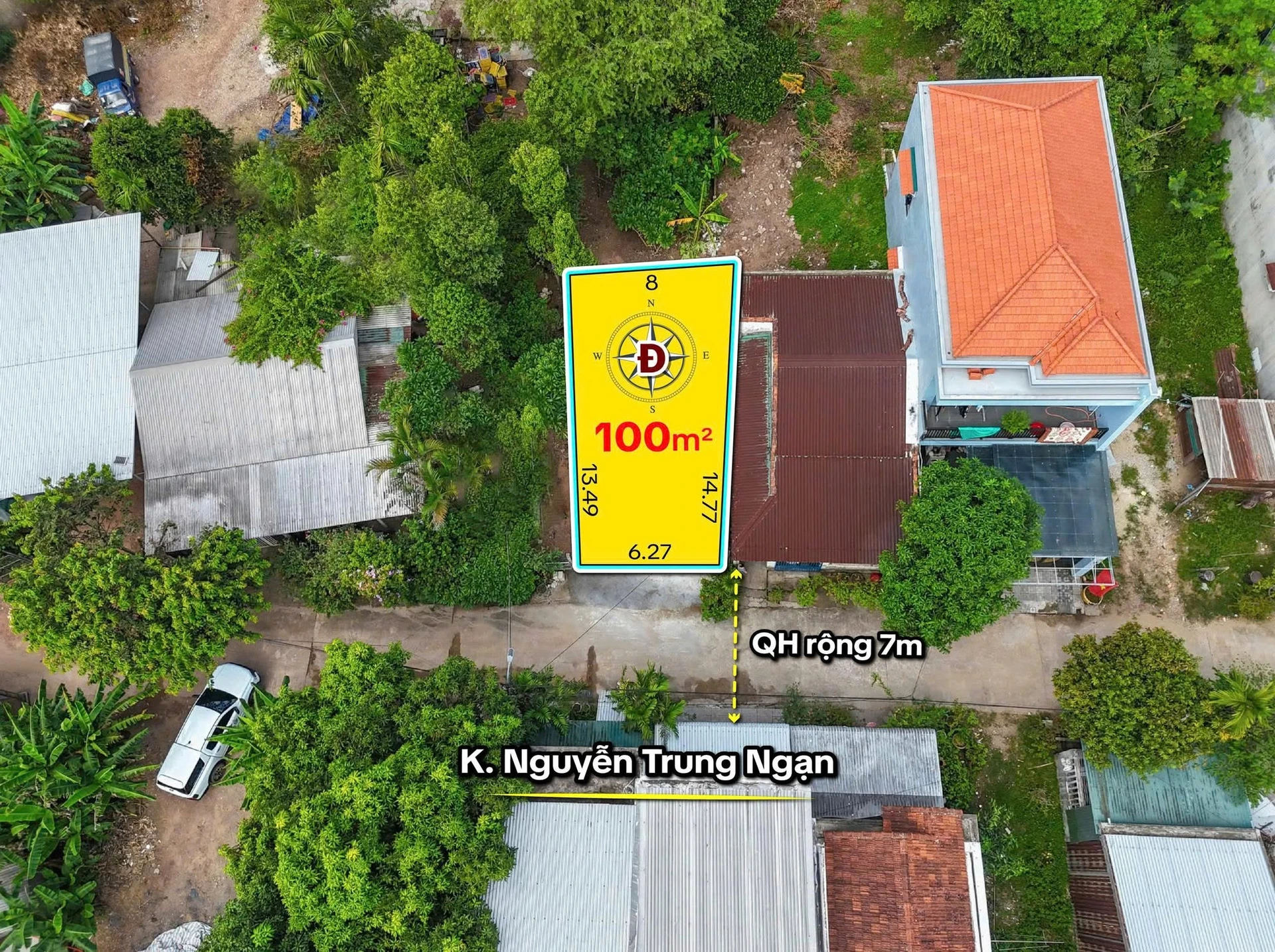 Bán đất KQH Nguyễn Trung Ngạn 100m2 giá 1,48 tỷ, Huế - Ảnh 1